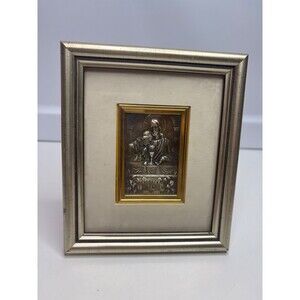 Eucharistic Chaliz Jesus Christ host frame 5g sterling 5X6" polish